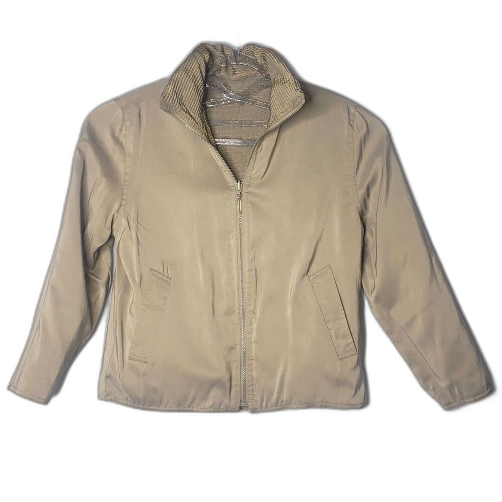 MYCRA PAC ONE Tan Reversible Lightweight Jacket Womens Size S/M